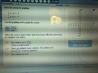 Solved Solve The System By Graphing X Y 1 X Y 7 Chegg Com