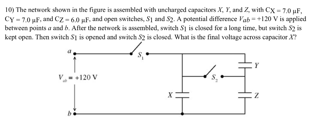 Solved 10 The Network Shown In The Figure Is Assembled W Chegg Com