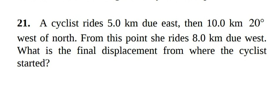 8 km cycling time
