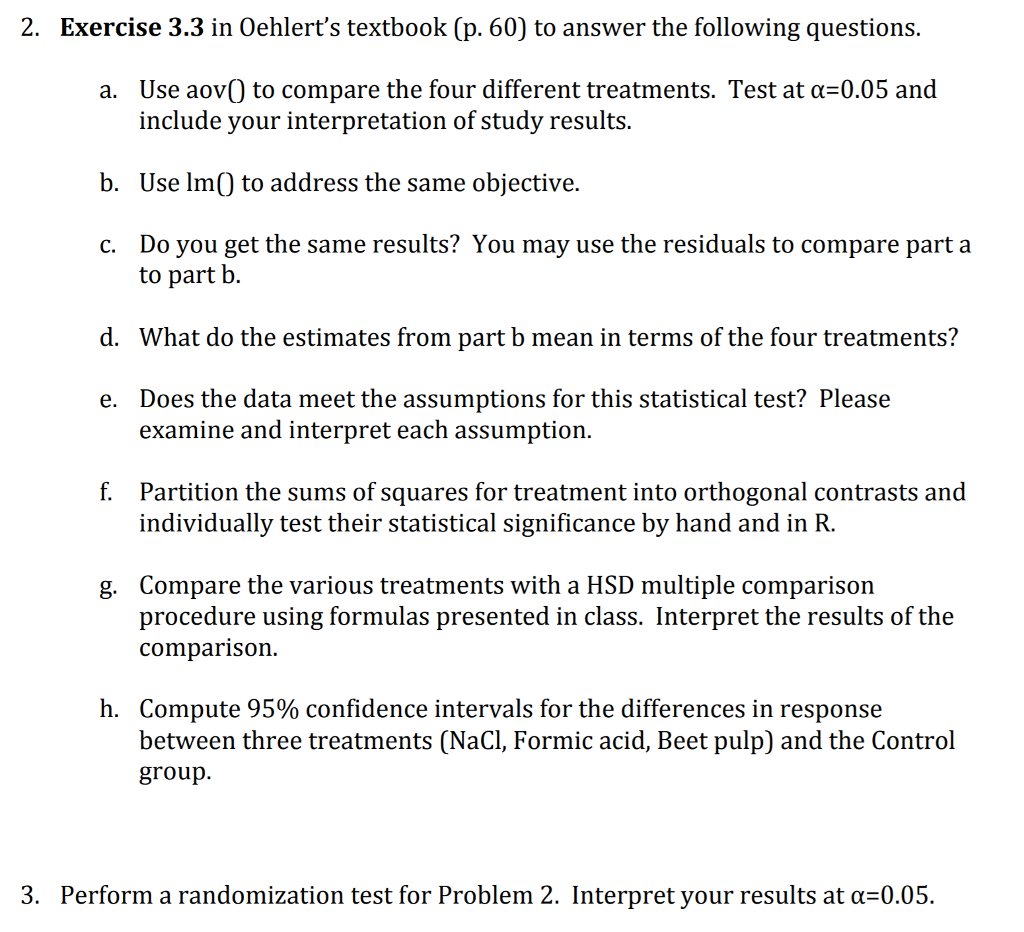 Oehlert solution manual