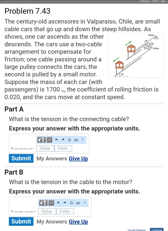 Solved Problem 7 43 The Century Old Ascensores In Valpara Chegg Com