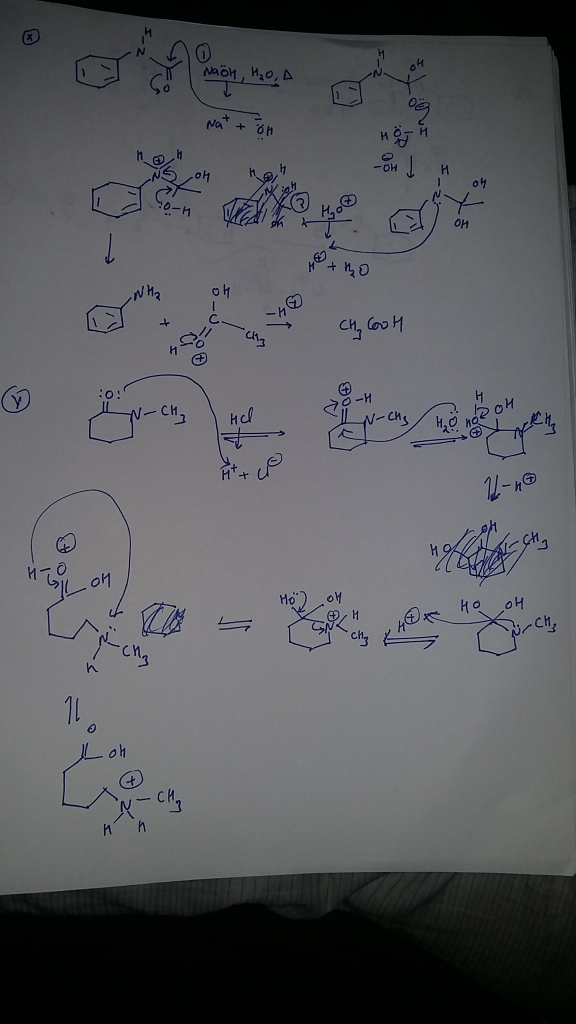 Question & Answer: I am having trouble with these reaction blanks as well as converting them into mechanisms..... 1