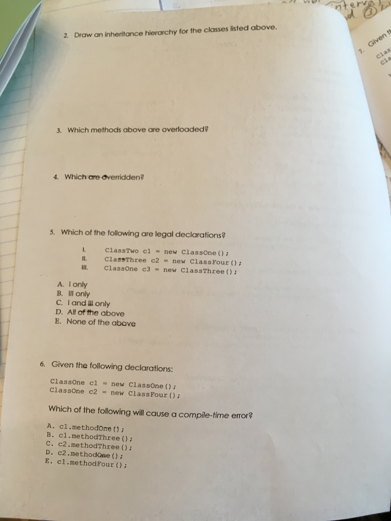 Ap Computer Science A Chapter 7 Polymorphism 1 Chegg Com