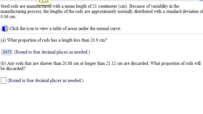 Solved Steel Rods Are Manufactured With A Mean Length Of 21 Chegg Com