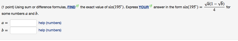 solved-using-sum-or-difference-formulas-find-the-exact-v-chegg