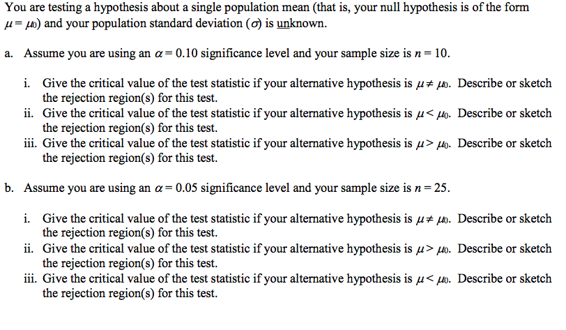 hypothesis tests of a single population Note: one-sample t-tests are used to perform hypothesis tests of the mean to calculate power or sample size for these tests, you need to determine the minimum difference (effect) that you consider to be meaningful. hypothesis tests of a single population Note: one-sample t-tests are used to perform hypothesis tests of the mean to calculate power or sample size for these tests, you need to determine the minimum difference (effect) that you consider to be meaningful.