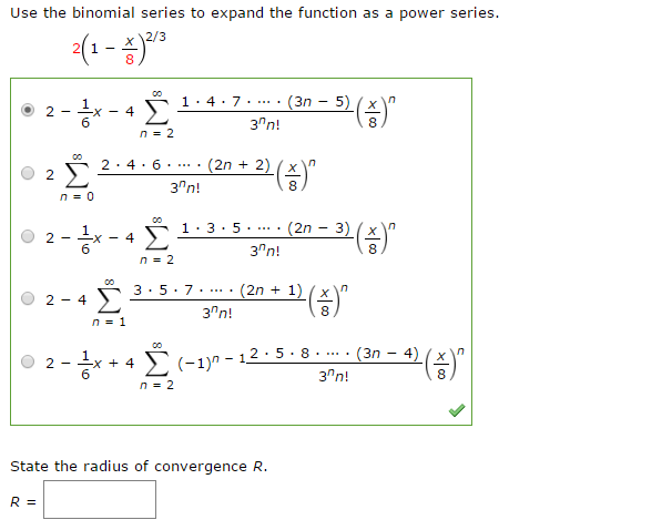 Solved Use The Binomial Series To Expand The Function As A Chegg Com