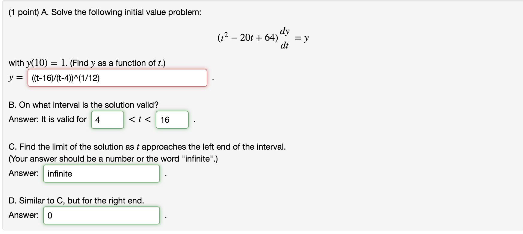 Solved Solve The Following Initial Value Problem T 2 Chegg Com