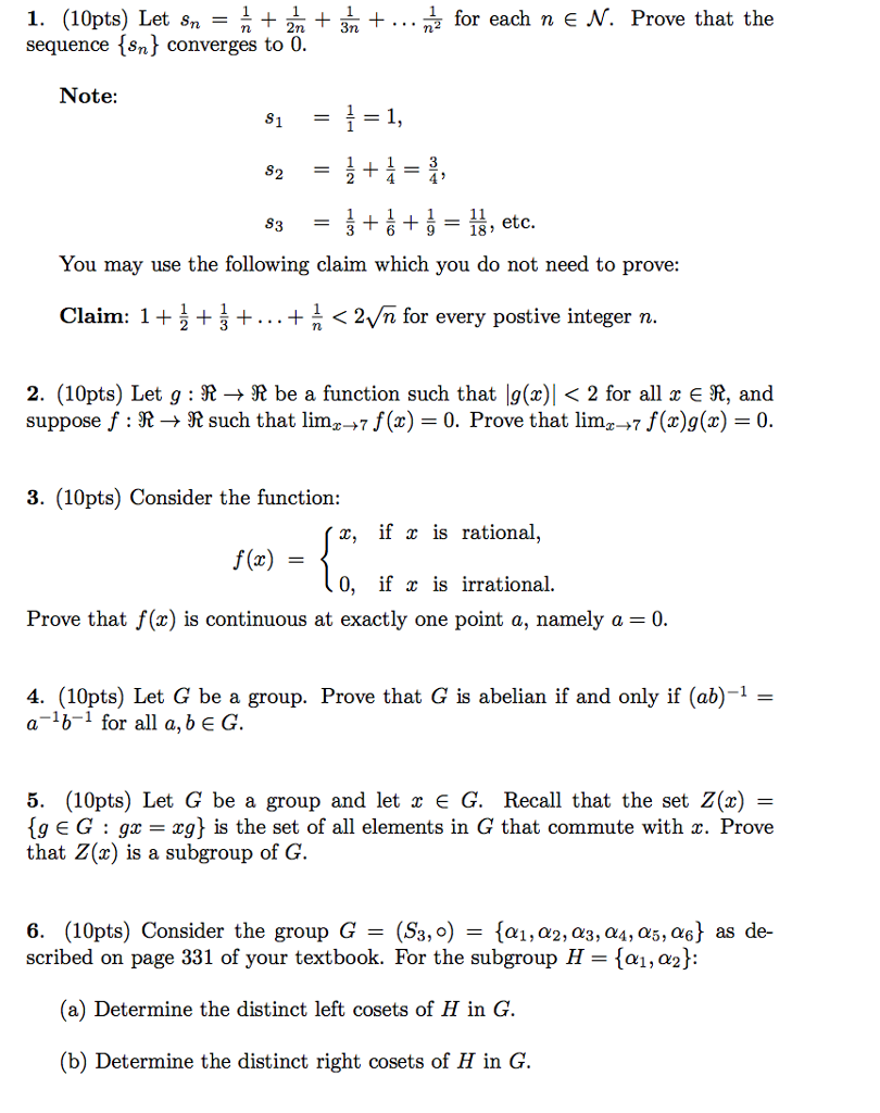 Solved Let S N 1 N 1 2n 1 3n Ellipsis 1 N 2 For Each Chegg Com