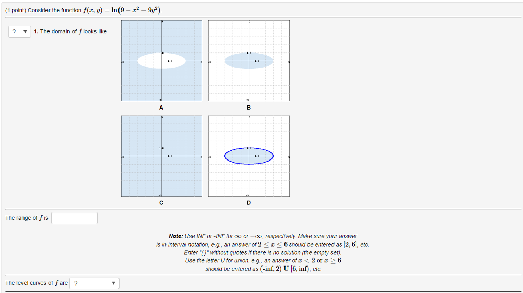 Solved Consider The Function F X Y Ln 9 X 2 9y 2 Chegg Com