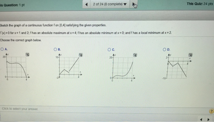 Solved Sketch The Graph Of A Continuous Function F On 0