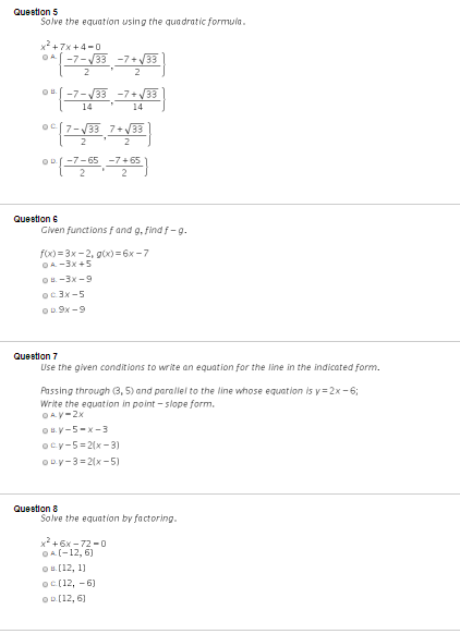 point slope form quadratic
Solved: Question 9 Solve The Equation Using The Quadratic ... point slope form quadratic
Solved: Question 9 Solve The Equation Using The Quadratic ...