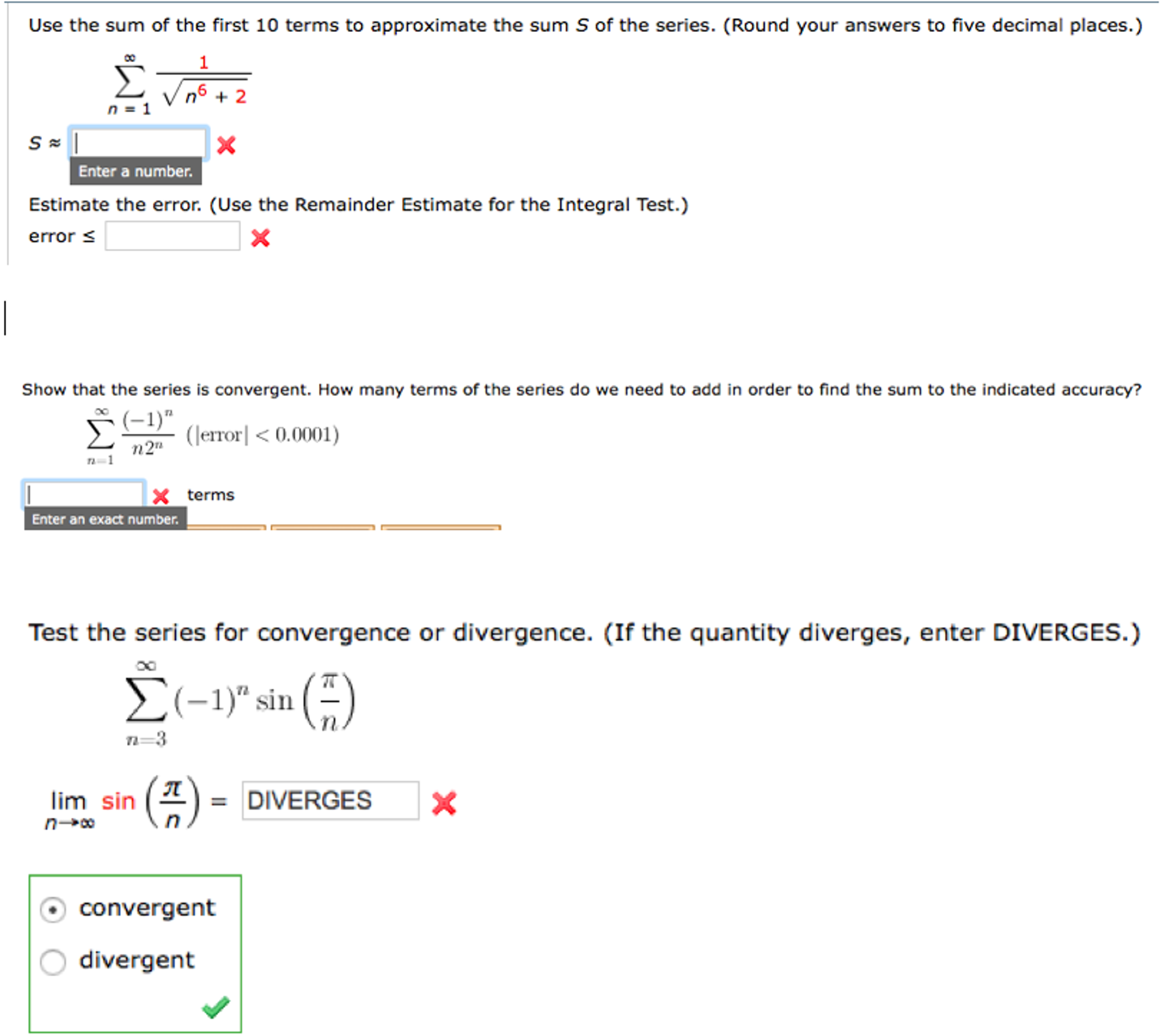 Answered: Find the sum of the first 10 terms of…