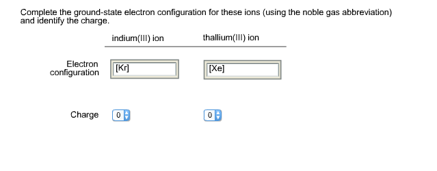 Solved Complete The Ground State Electron Configuration F Chegg Com