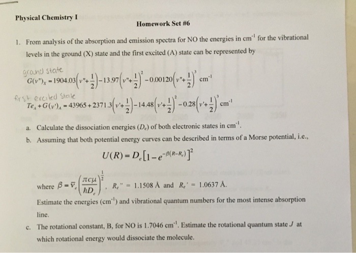 From Analysis Of The Absorption And Emission Spect Chegg Com