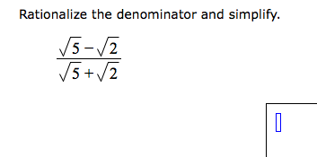 Solved Rationalize The Denominator And Simplify Root 5 Chegg Com