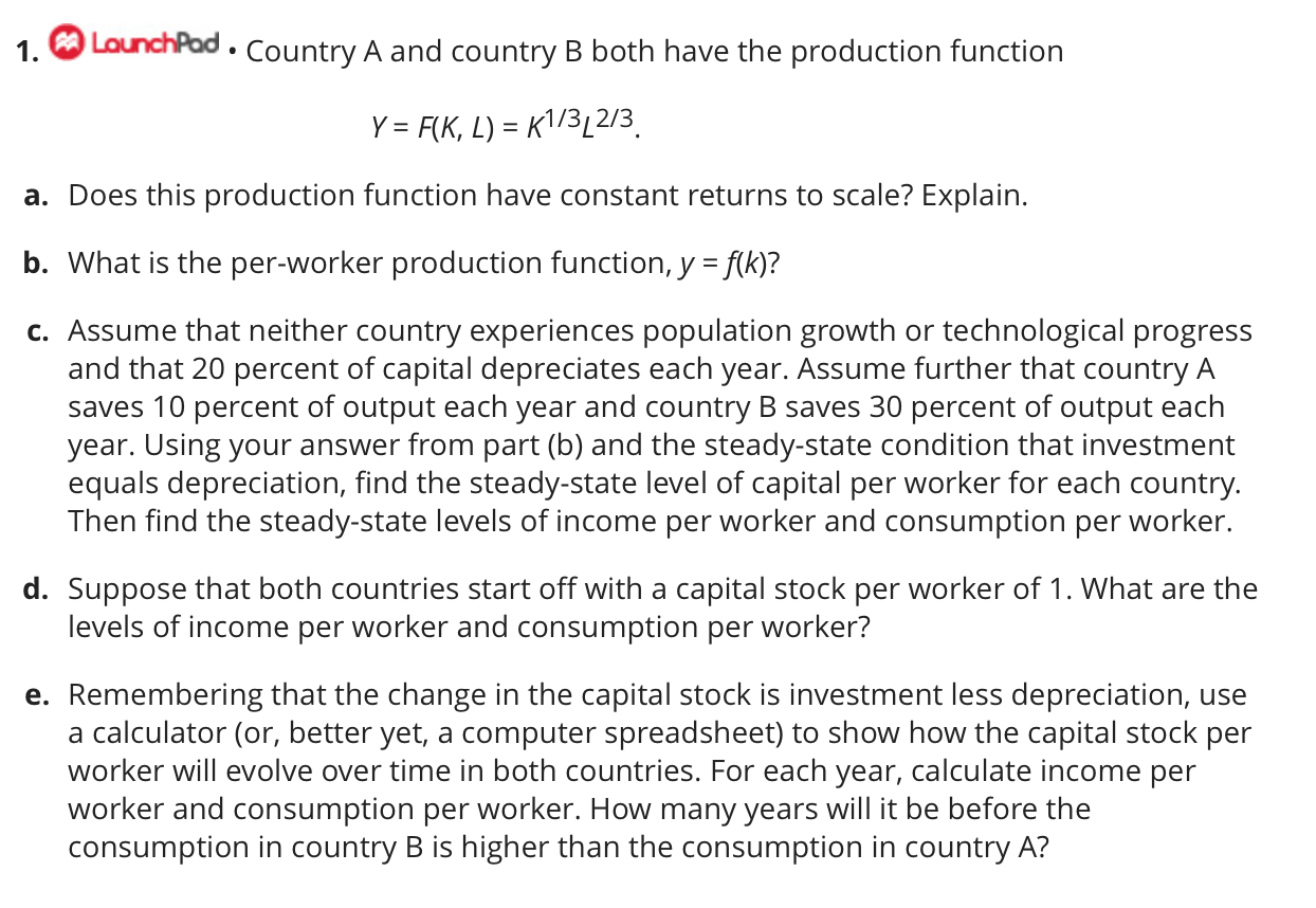Solved Country A And Country B Both Have The Production F Chegg Com