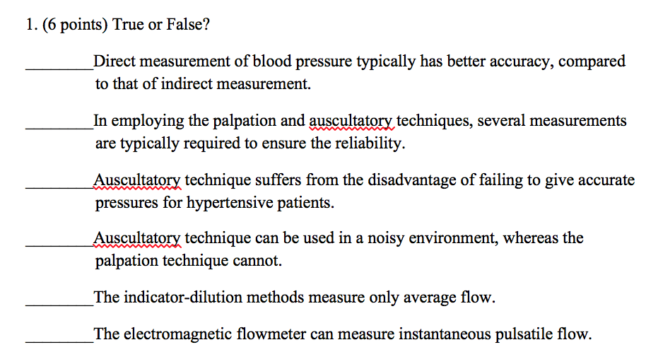 Accurate method of measuring blood pressure