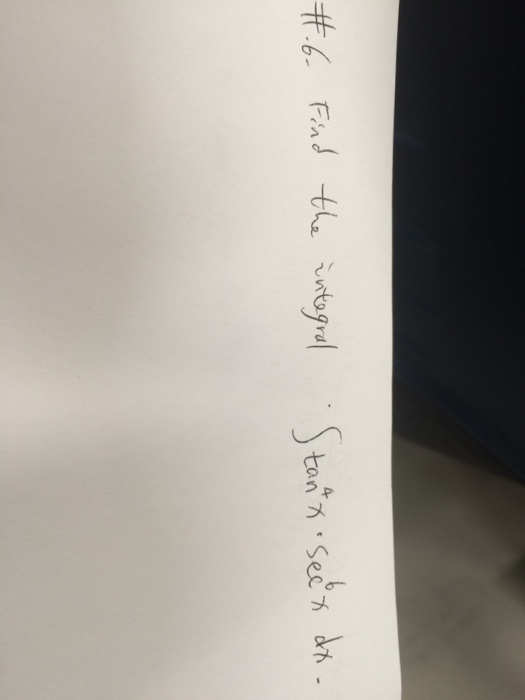 Find The Integral Integral Tan 4x Sec 6x Dx Chegg 