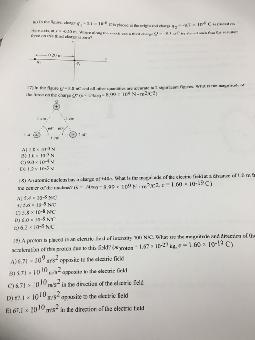 Solved In The Figure Charge Q 1 3 1 Times 10 6 C Is Pl Chegg Com