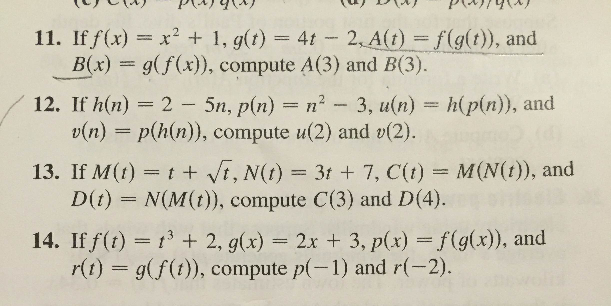 Solved If F X X 2 1 G T 4t 2 A T F G T Chegg Com