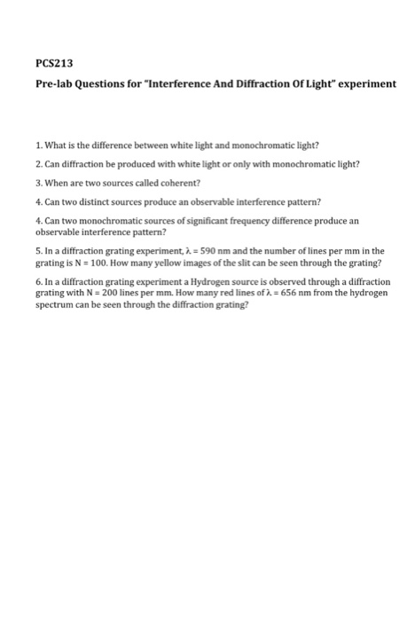 monochromatic light and white light difference