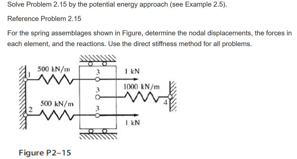 potential energy problems and answers