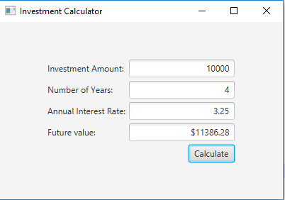 Future value calculator