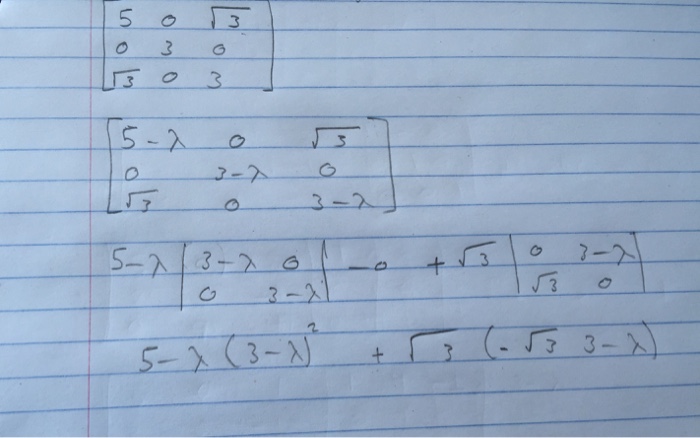 Solved: Finding Eigenvalues | Chegg.com