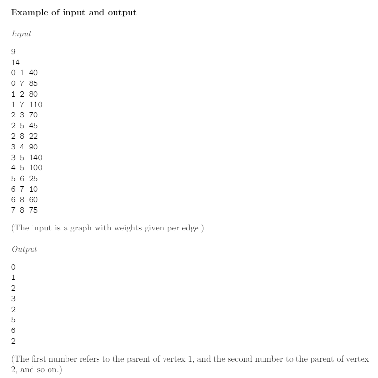 Solved Minimum Spanning Tree Description In The Minimum S Chegg Com