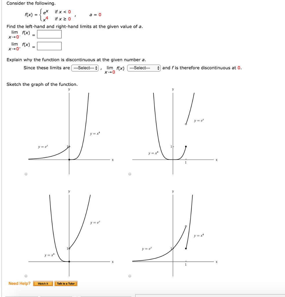 Solved Consider The Following F X E X If X 0 X 4 If Chegg Com