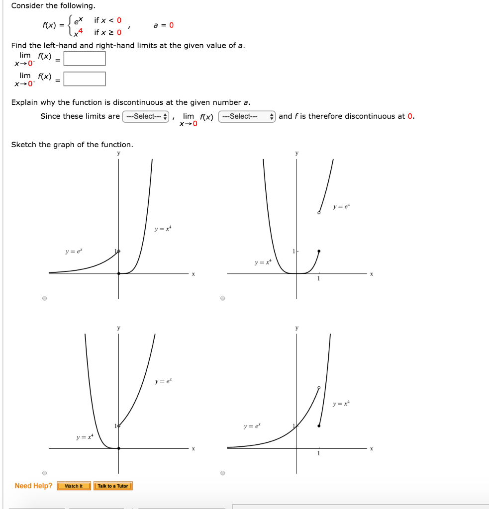 Consider The Following F X E X If X 0 X 4 If Chegg Com