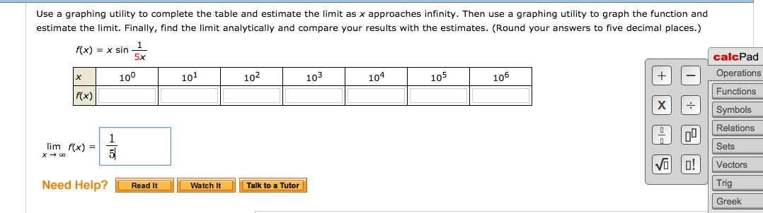 Use A Graphing Utility To Complete The Table And Chegg Com