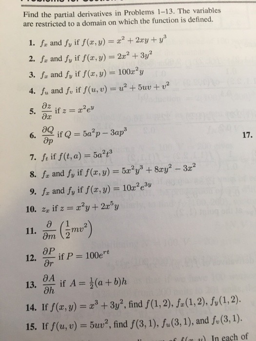 Solved The Variables Are Restricted To A Domain On Which Chegg Com