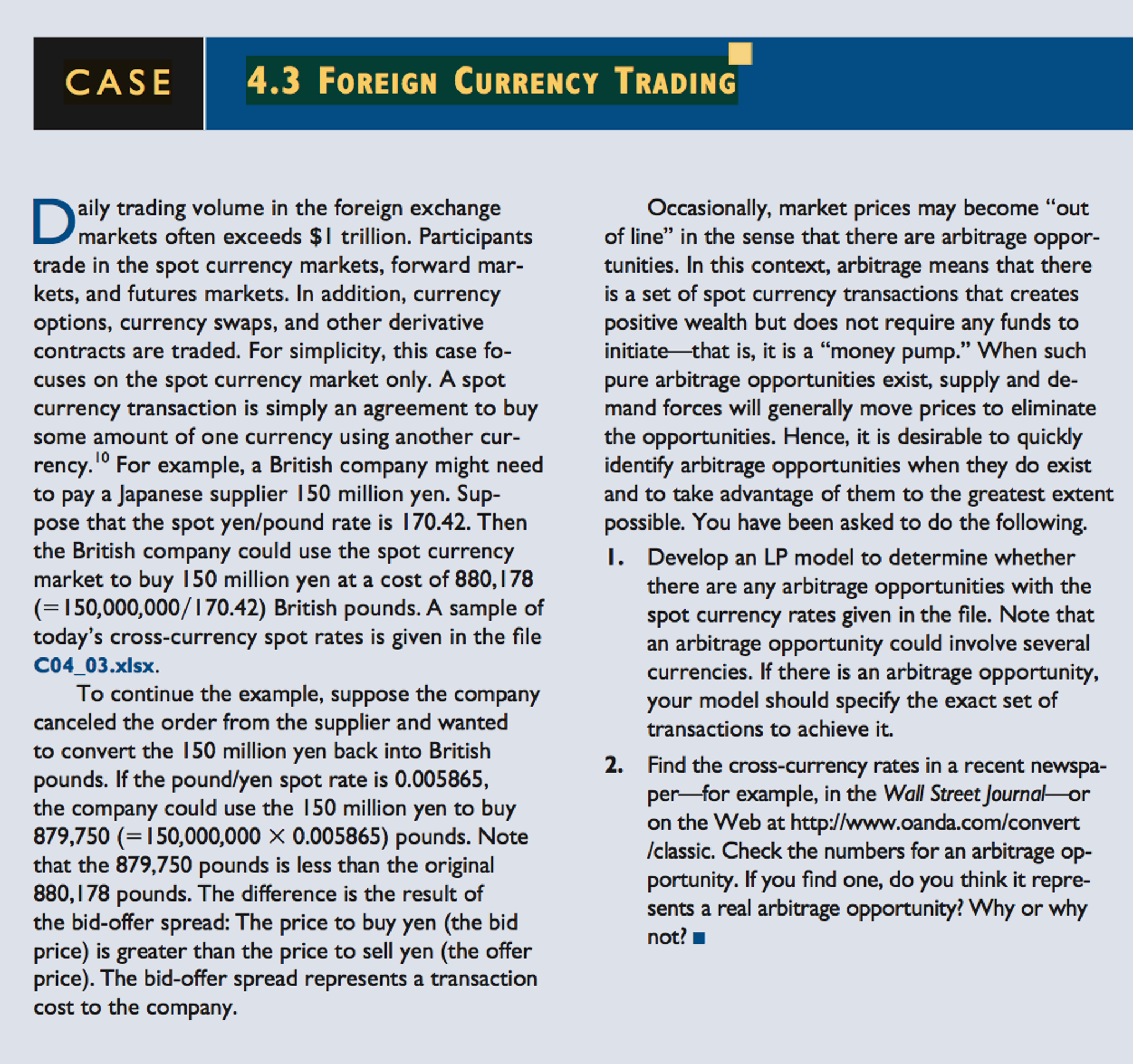 Daily Trading Volume In The Foreign Exchange Marke Chegg Com - 