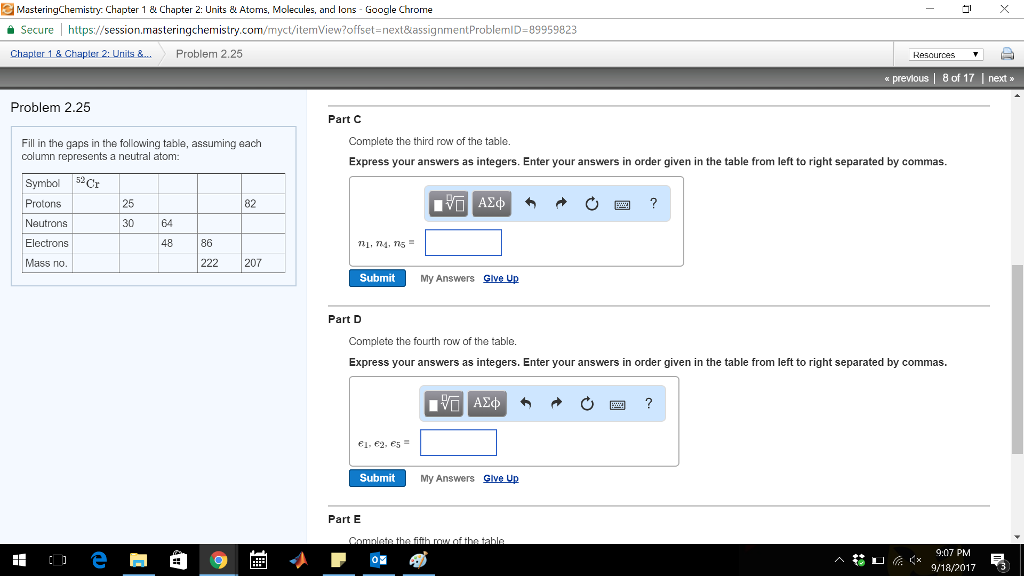 mastering chemistry homework answers chapter 1