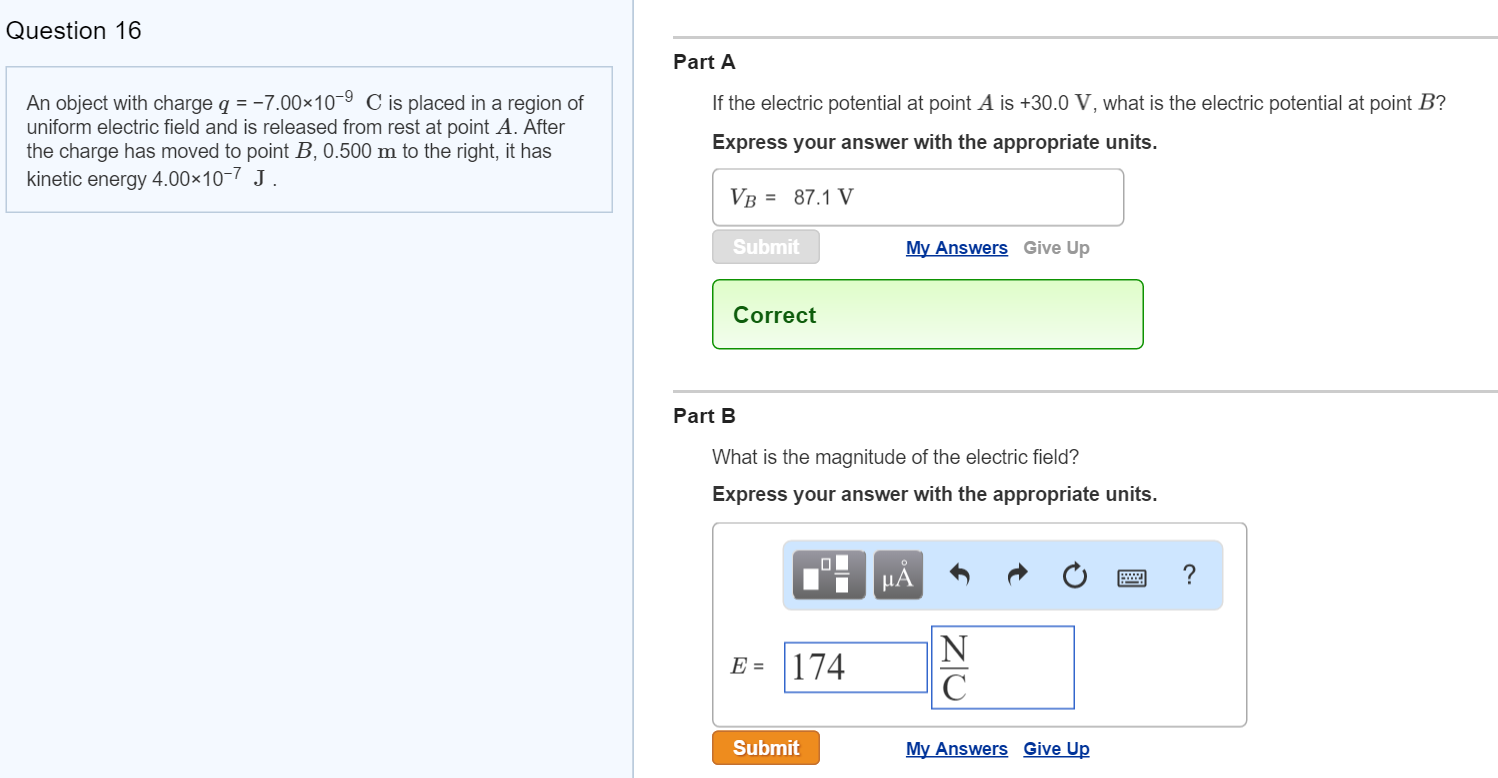 Solved An Object With Charge Q 7 00 X 10 9 C Is Placed Chegg Com