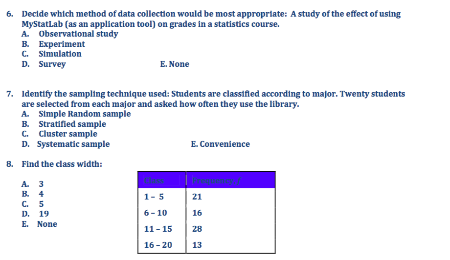 Simulation method of data collection