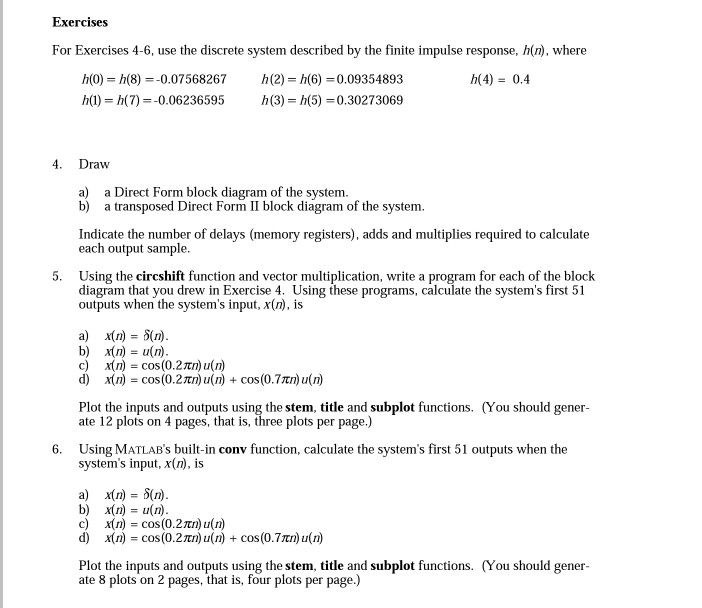 Solved I Need Help With 6 Code For Matlab I Can Do Chegg Com