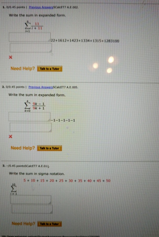 1 0 0 45 Points Prievious Answersscalcet7 A E 002 Chegg Com