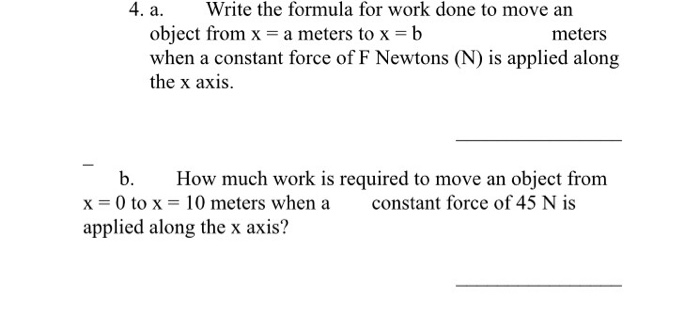 Work done formula