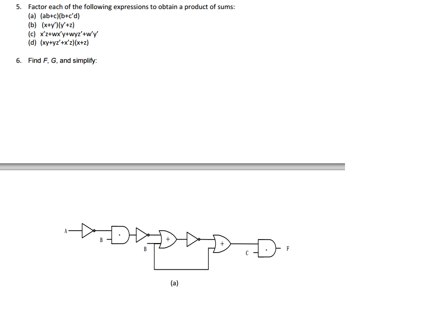 Solved 5 Factor Each Of The Following Expressions To Obt Chegg Com