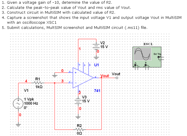 measure voltage gain in multisim 14.1 probe