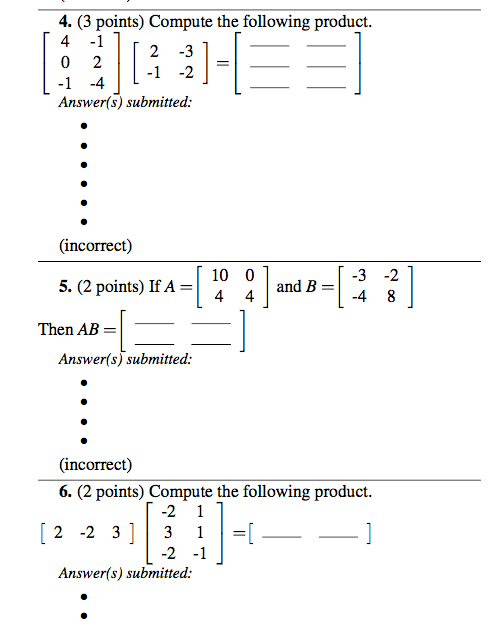 Solved Compute The Following Product 4 1 0 2 1 4 2 Chegg Com