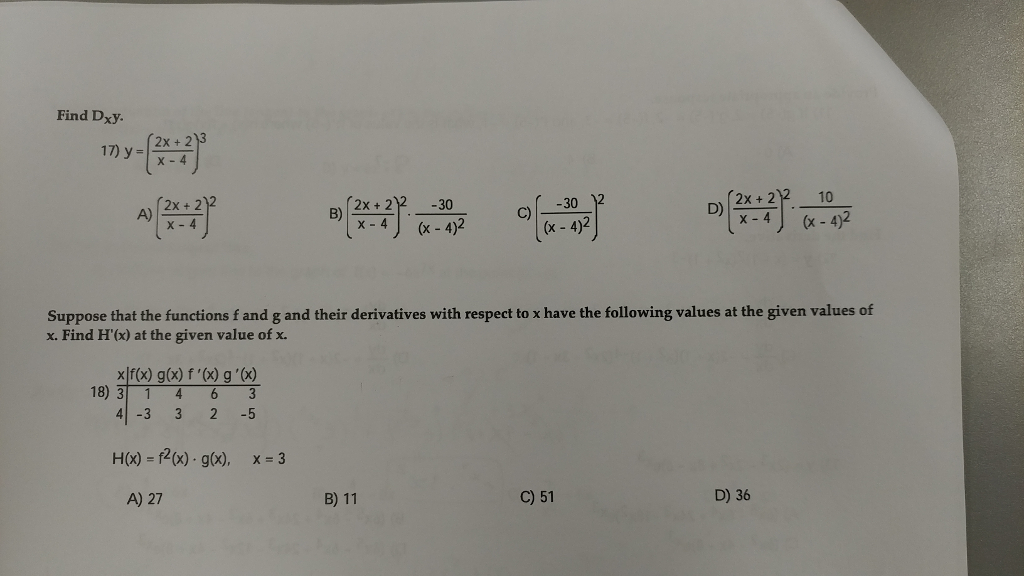 Solved Find Dxy 2x 2 3 17 2x 2 10 C 30 2 2x 212 2x 2 30 Chegg Com