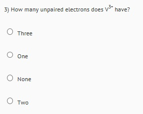 configuration electron v3+ V3 What Is Electron Solved: Of The [Ar]4s2 Configuration ?