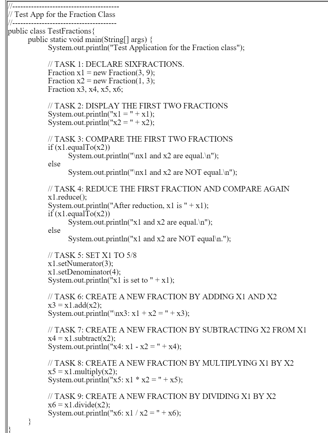 Solved Java Programming Question Please Include All Of C Chegg Com