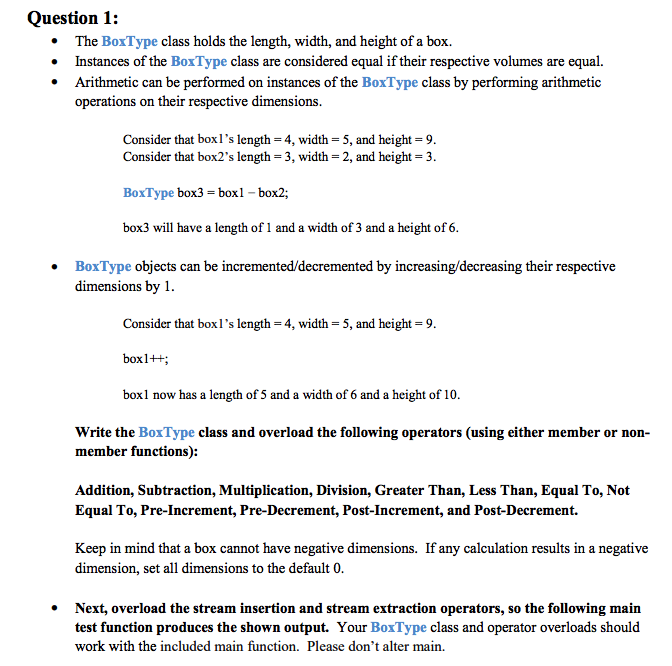 1 Overloading Overloading allows a function or operator to have a