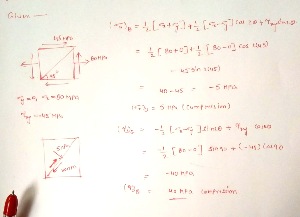 LIS HPa 80+0]+1 [80-0] Cos 2(45) = Bo MPa 45 45sin 2(45) ä¸€ 0-45-5 P Snf -uo hPa (*)o Compress,on . uohpa =