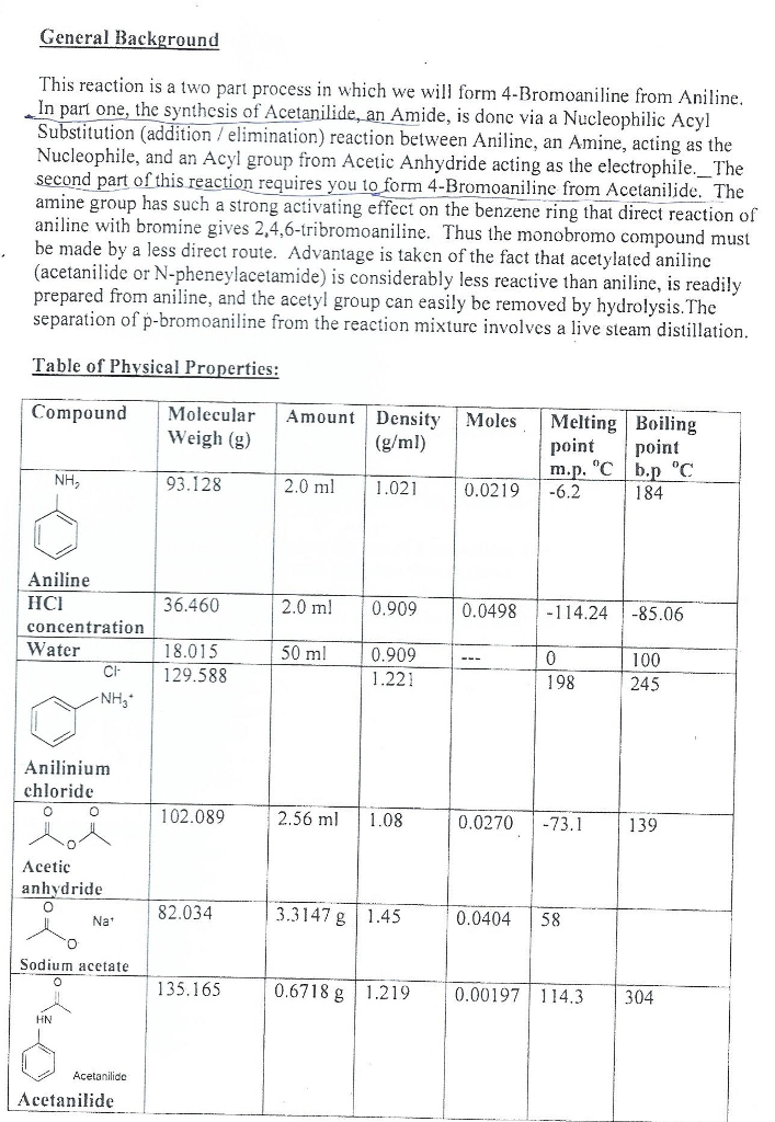P-bromoaniline reaction with hcl image
